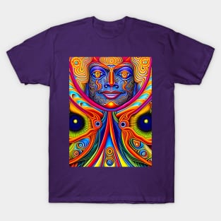 Dosed in the Machine (9) - Trippy Psychedelic Art T-Shirt